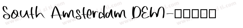 South Amsterdam DEM字体转换